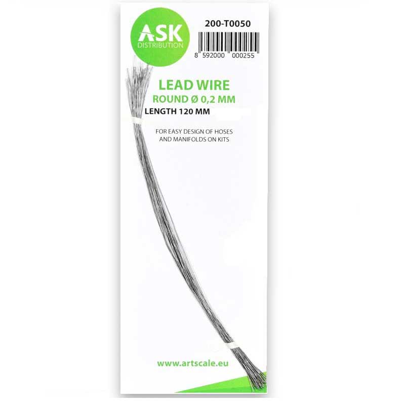 Lead Wire - Round 0,2mm X 120mm ASK 200-T0050 Lead Wire - Round 0,2mm X 120mm ASK 200-T0050