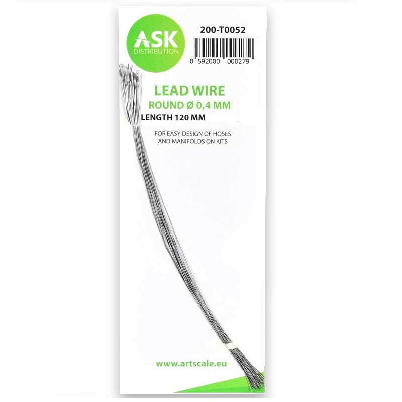 Lead Wire - Round Ø 0,4mm x 120mm ASK 200-T0052 Lead Wire - Round Ø 0,4mm x 120mm ASK 200-T0052