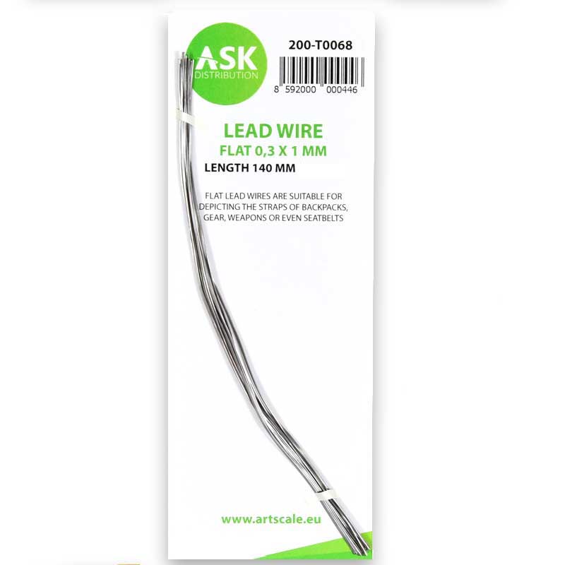 Lead Wire - Flat 0,3 X 1 X 140mm ASK 200-T0068 Lead Wire - Flat 0,3 X 1 X 140mm ASK 200-T0068