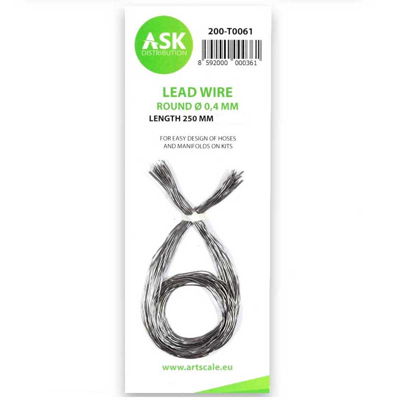 Lead Wire - Round 0,4mm X 250mm ASK 200-T0061 Lead Wire - Round 0,4mm X 250mm ASK 200-T0061