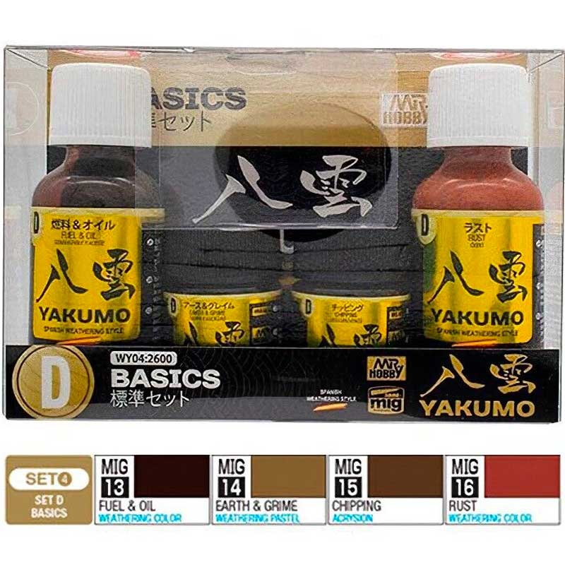 Mr Hobby - Yakumo Colour Set D WWII Basics | WY-04