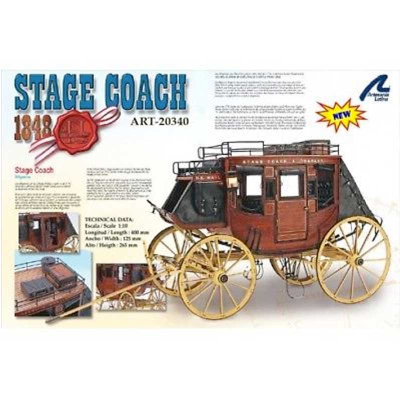 1/10 Stage Coach 1848 AL20340 Artesania Latina