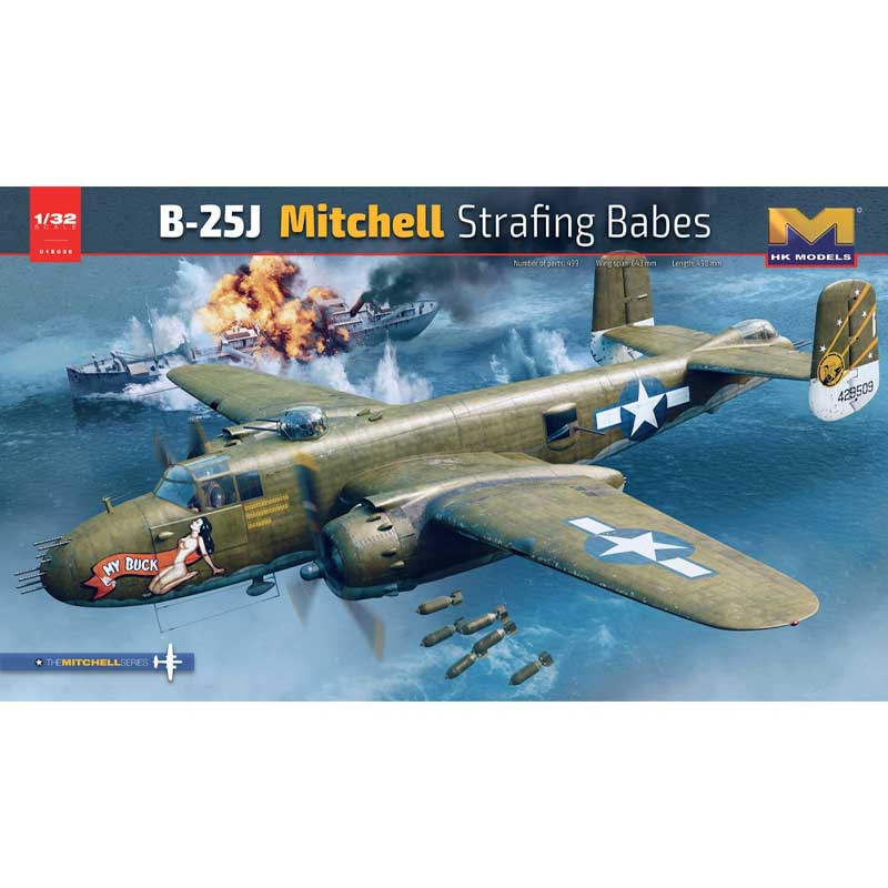 1/32 B-25J Mitchell 'Strafing Babes HK Models 01E36