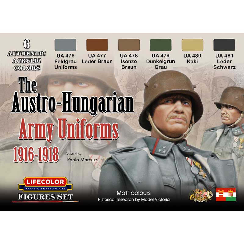 LifeColor Austro-Hungarian Army Uniforms Set (1916–1918) CS59
