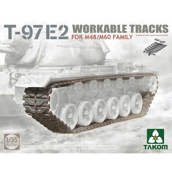 Takom T-97E2 Workable Tracks for M48/M60 Family (1/35) 02163