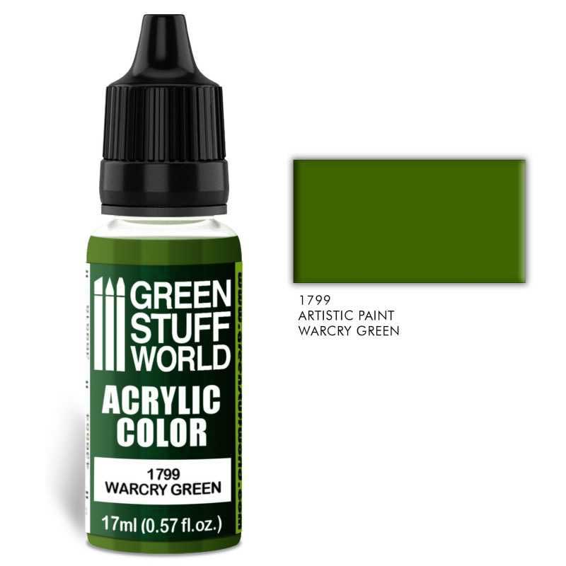 Green Stuff World - Acrylic Color Warcry Green (17ml)