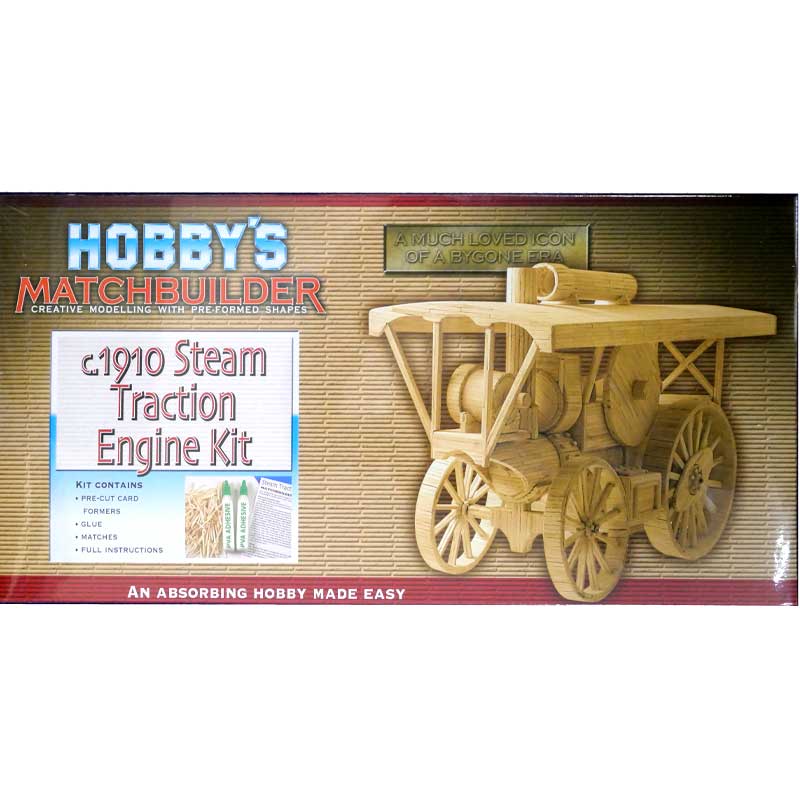 Matchbuilder Steam Traction Engine c1910 (Matchstick Kit) Matchbuilder Steam Traction Engine c1910 (Matchstick Kit)