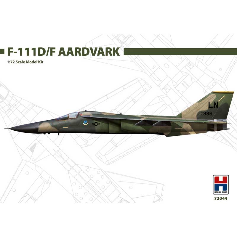 1/72 General-Dynamics F-111D/F Aardvark 72044 Hobby 2000