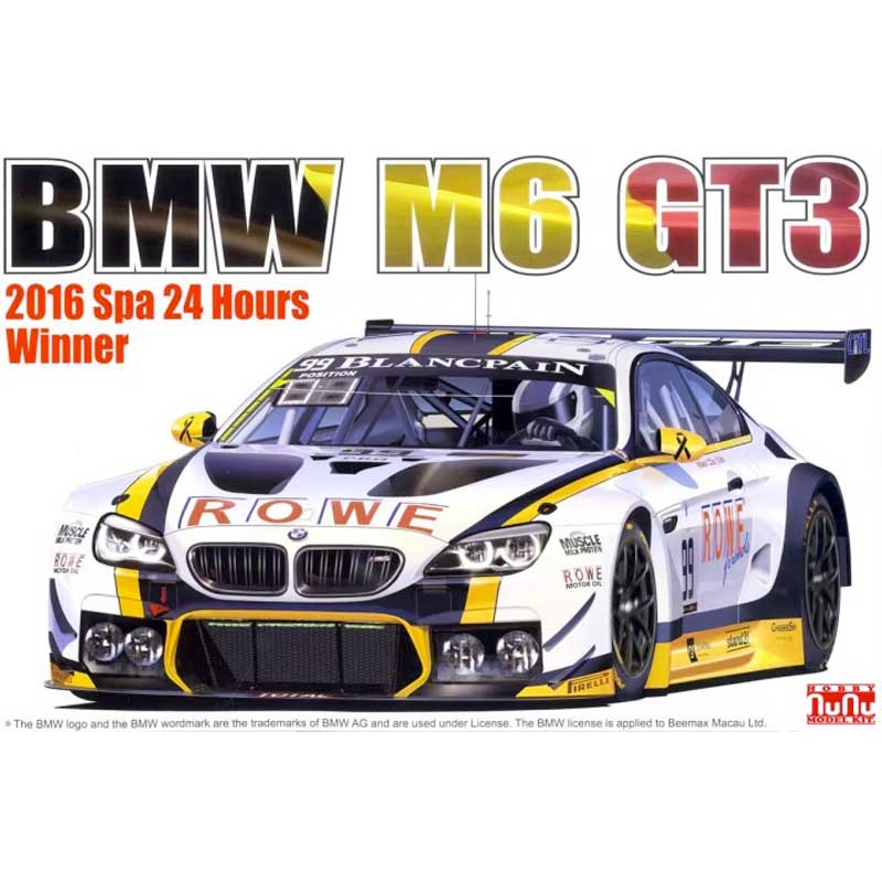 NUNU BMW M6 GT3 2016 Spa 24 Hours Winner (1/24) NU24001