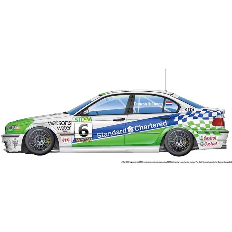 1/24 Racing Series BMW 320i E46 2001 Macau Gear Race Winner PN24041 NuNu