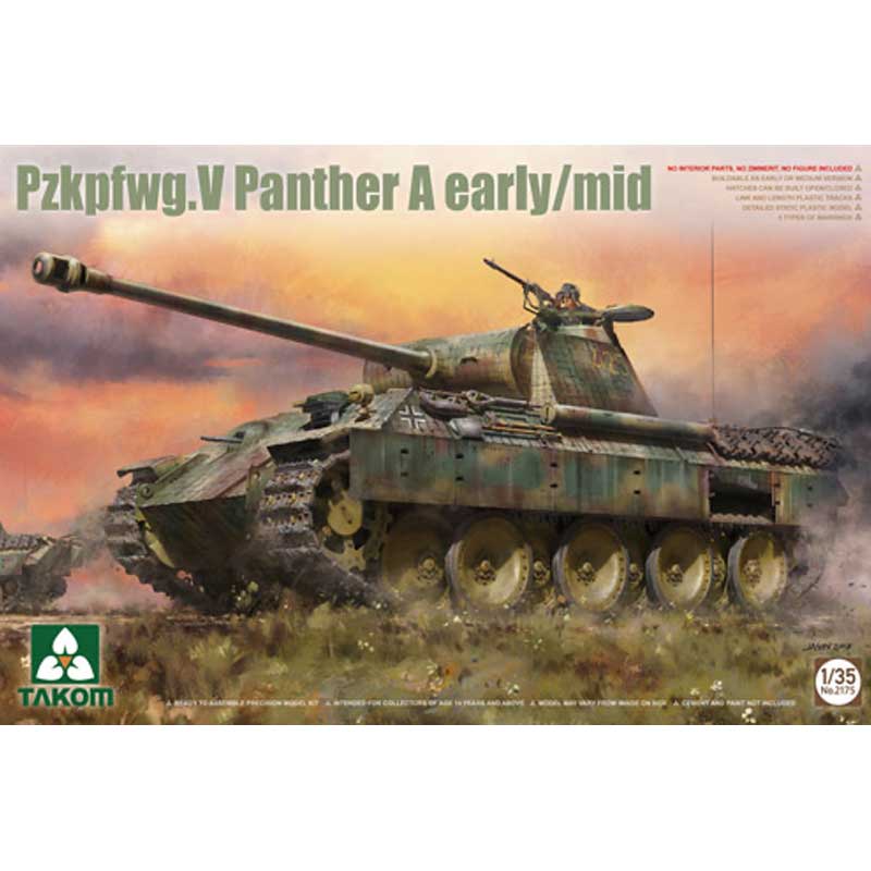 Takom German WWII PzKpfw V Panther A Early/Mid (1/35) 02175