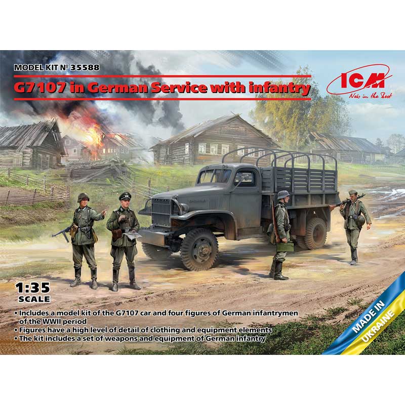 1/35 G7107 in German Service with Infantry 35588 ICM 1/35 G7107 in German Service with Infantry 35588 ICM