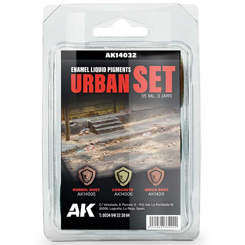 AK Interactive Urban Set - Liquid Pigment AK-14032 AK Interactive Urban Set - Liquid Pigment AK-14032