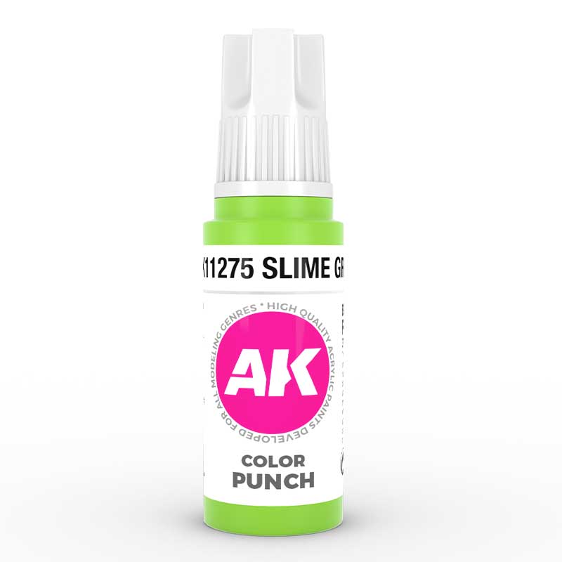 AK Interactive Slime Green Color Punch (17ml) AK-11275 AK Interactive Slime Green Color Punch (17ml) AK-11275