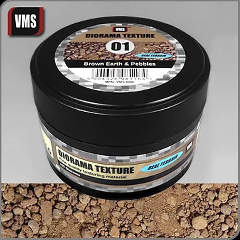 VMS Diorama Texture No.1 Brown Earth & Pebbles (100ml) VMS.DI06 VMS Diorama Texture No.1 Brown Earth & Pebbles (100ml) VMS.DI06