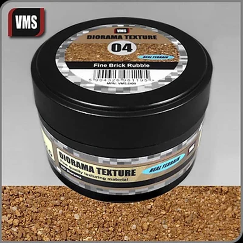VMS Diorama Texture No.4 Fine Brick Rubble (100ml) VMS.DI09 VMS Diorama Texture No.4 Fine Brick Rubble (100ml) VMS.DI09