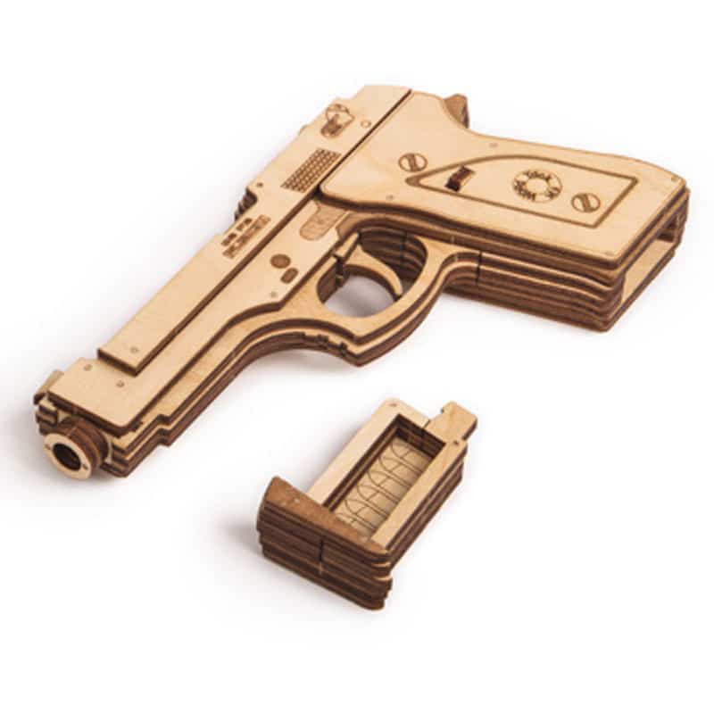 Gun M1 + Shooting Range WDTK059 Wood Trick Gun M1 + Shooting Range WDTK059 Wood Trick
