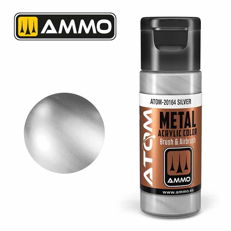 ATOM METALLIC Silver ATOM-20164 Ammo ATOM METALLIC Silver ATOM-20164 Ammo