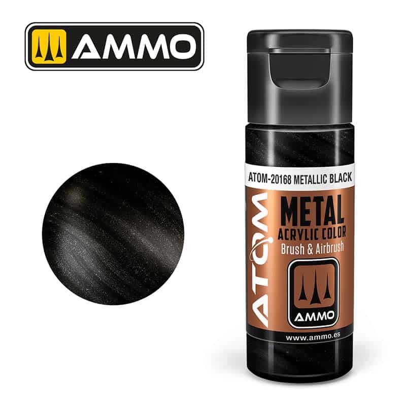 ATOM METALLIC Black ATOM-20168 Ammo ATOM METALLIC Black ATOM-20168 Ammo