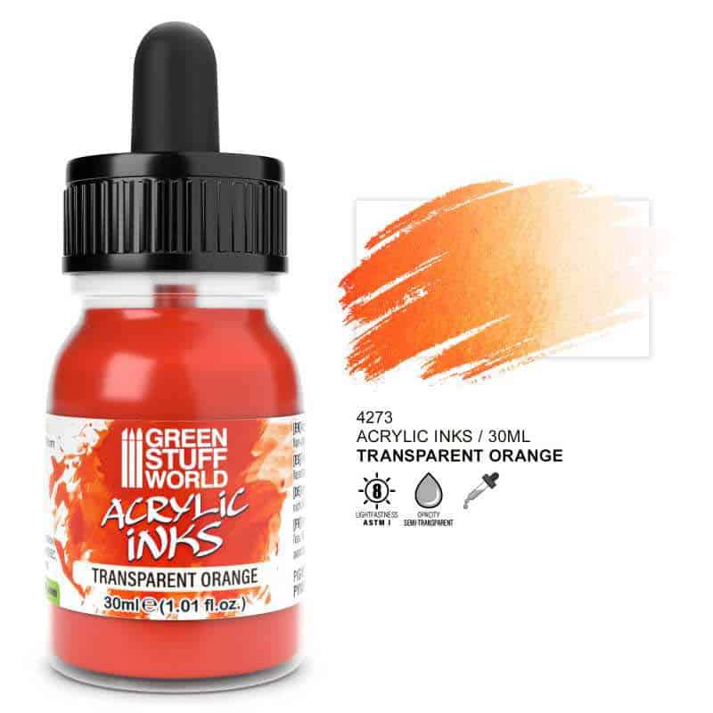 Green Stuff World - Transparent Acrylic Ink - Orange Green Stuff World - Transparent Acrylic Ink - Orange