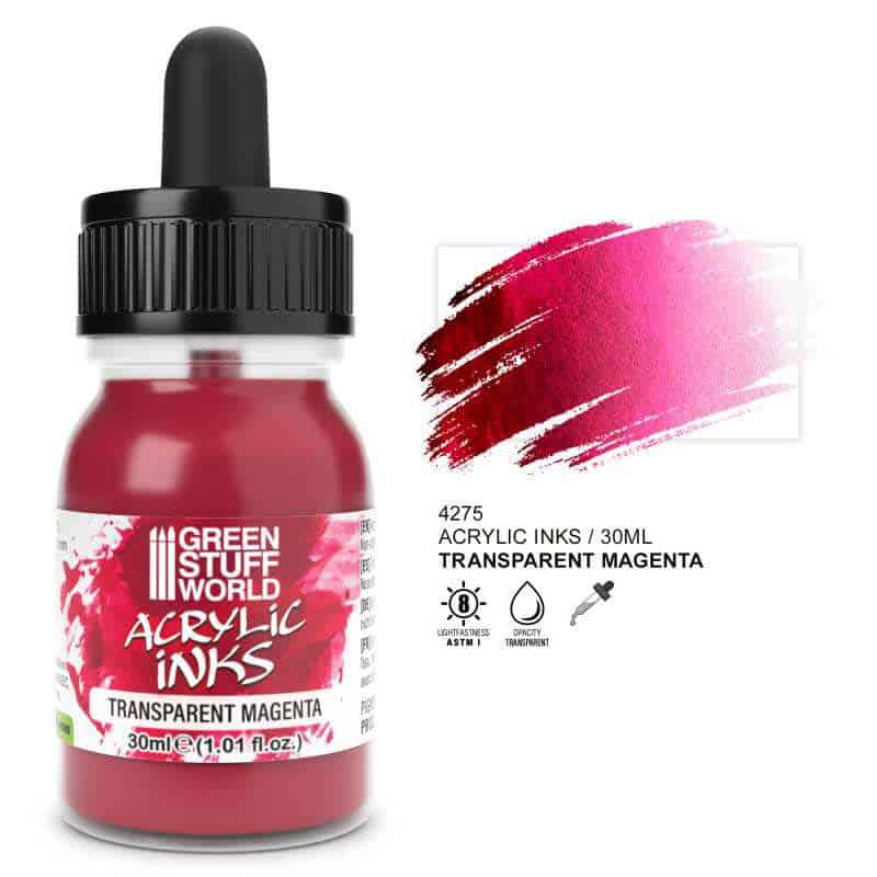 Green Stuff World - Transparent Acrylic Ink - Magenta Green Stuff World - Transparent Acrylic Ink - Magenta