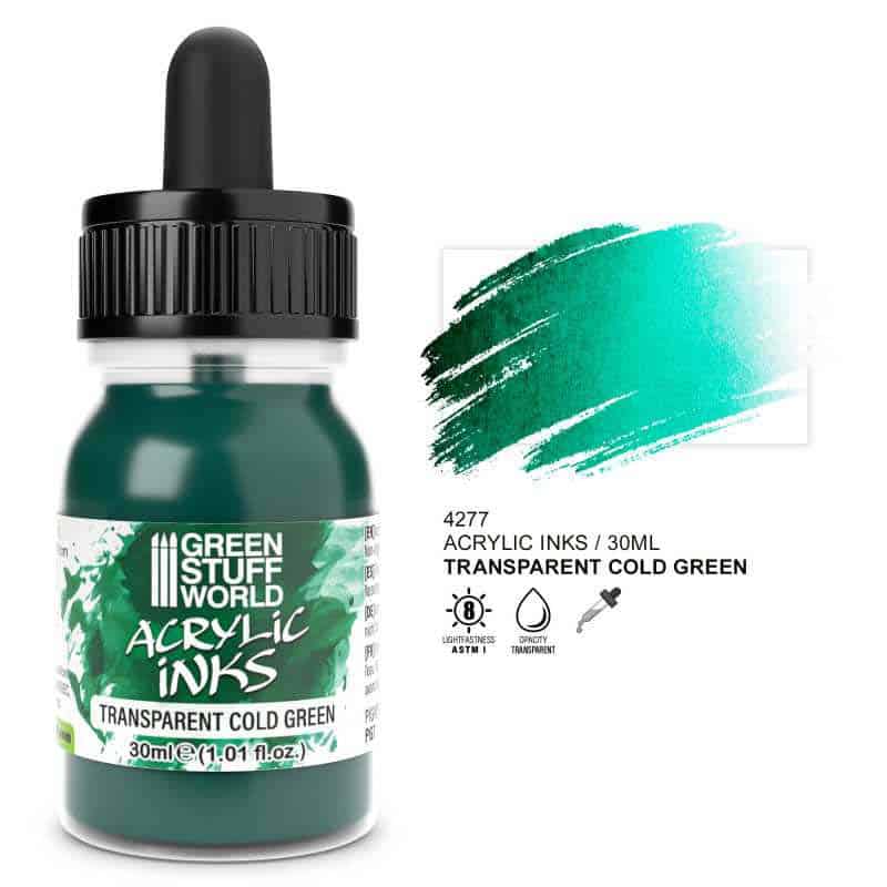 Green Stuff World - Transparent Acrylic Ink - Cold Green Green Stuff World - Transparent Acrylic Ink - Cold Green