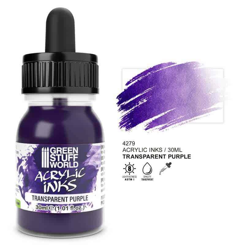 Green Stuff World - Transparent Acrylic Ink - Purple Green Stuff World - Transparent Acrylic Ink - Purple