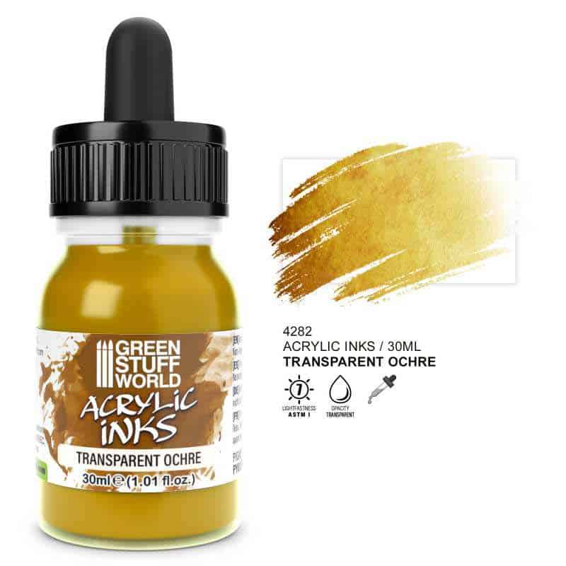 Green Stuff World - Transparent Acrylic Ink - Ochre Green Stuff World - Transparent Acrylic Ink - Ochre