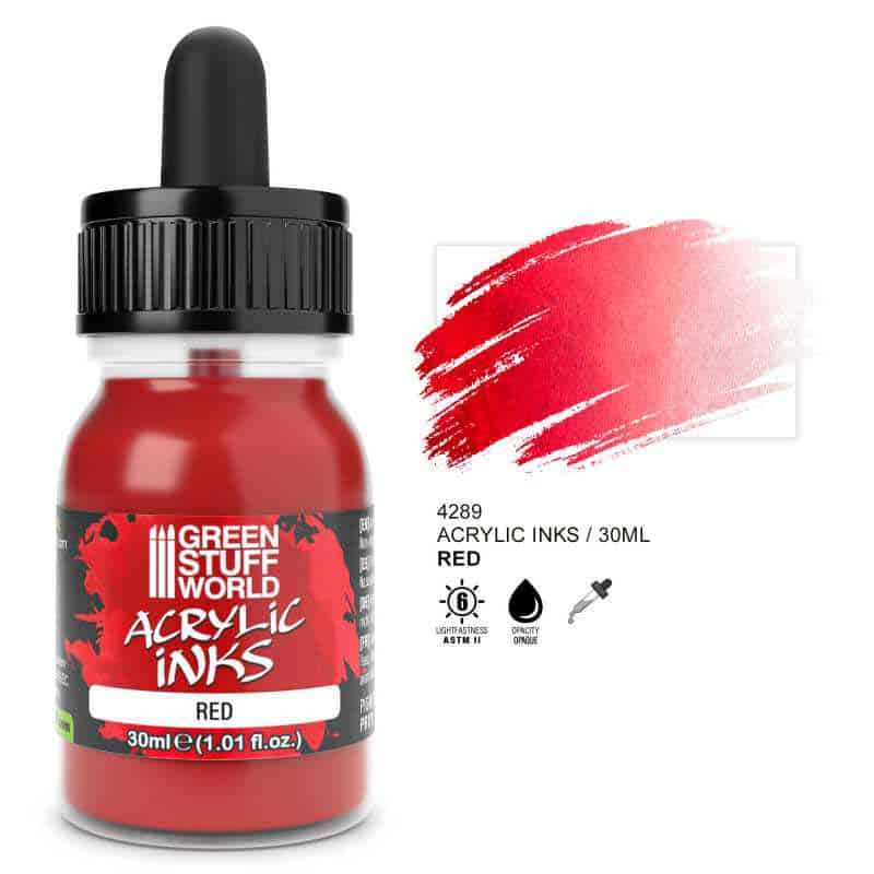 Green Stuff World - Acrylic Ink Opaque - Red Green Stuff World - Acrylic Ink Opaque - Red