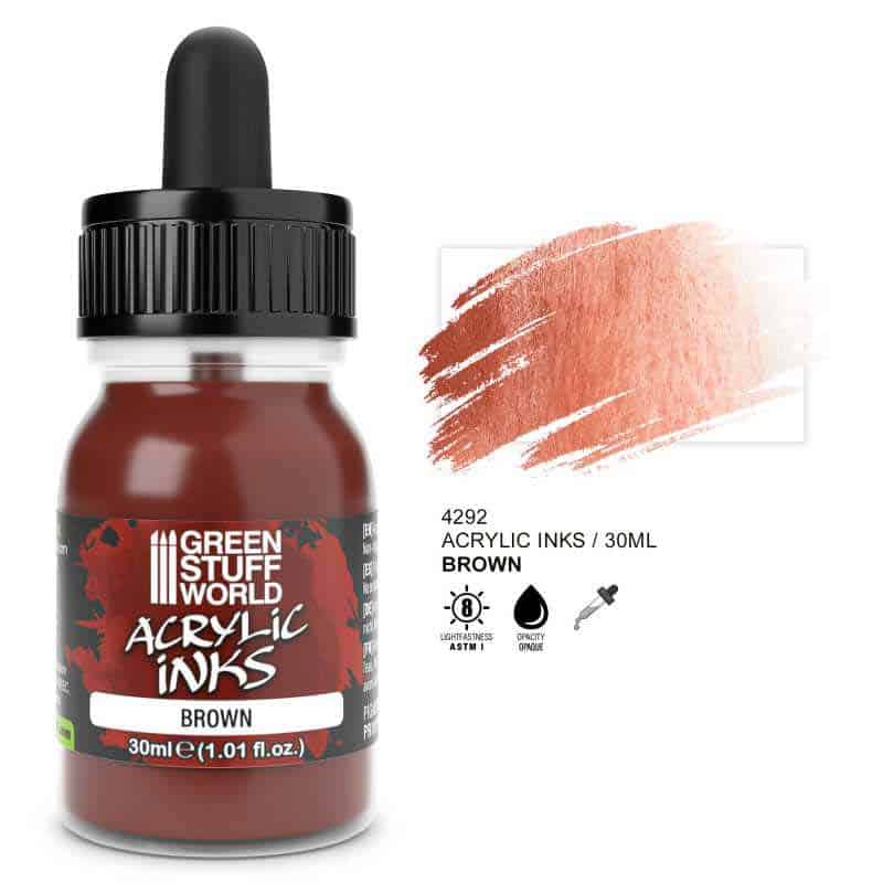 Green Stuff World - Acrylic Ink Opaque- Brown Green Stuff World - Acrylic Ink Opaque- Brown