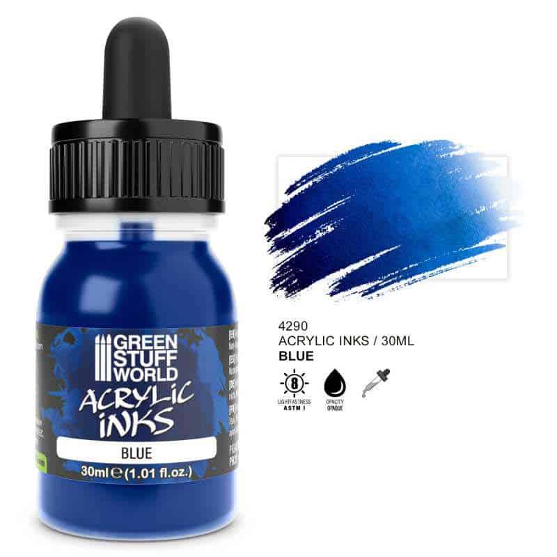 Green Stuff World - Acrylic Ink Opaque - Blue Green Stuff World - Acrylic Ink Opaque - Blue