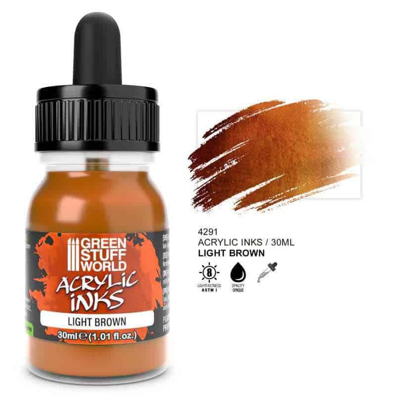 Green Stuff World - Acrylic Ink Opaque- Light Brown Green Stuff World - Acrylic Ink Opaque- Light Brown