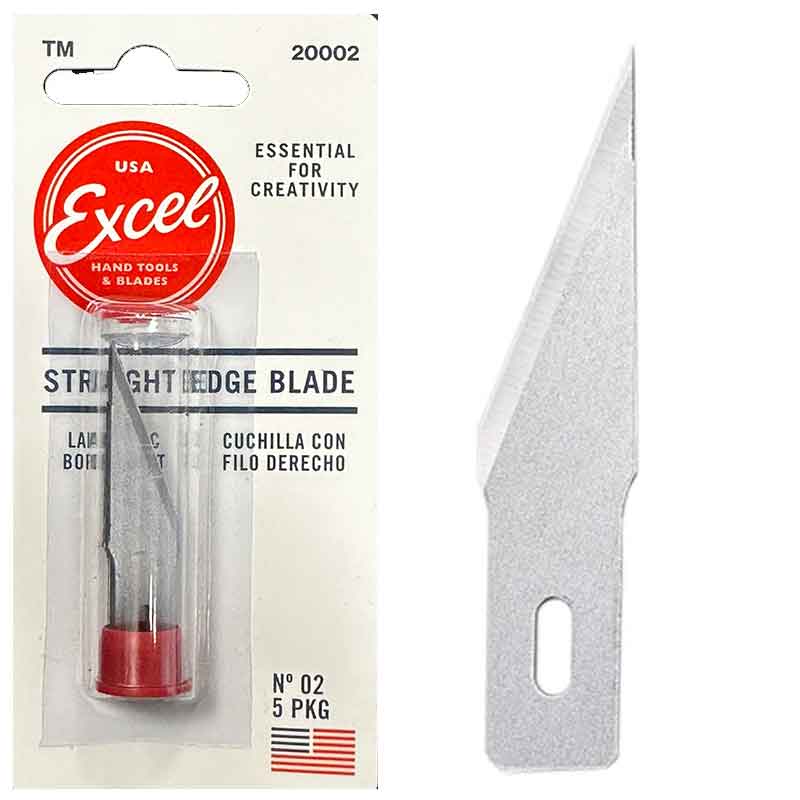 5x No.2 Straight Blade 20002 Excel 5x No.2 Straight Blade 20002 Excel