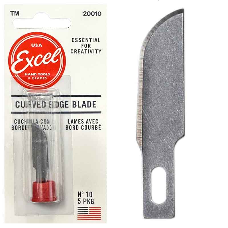 5x No.10 Curved Edge Blade 20010 Excel 5x No.10 Curved Edge Blade 20010 Excel