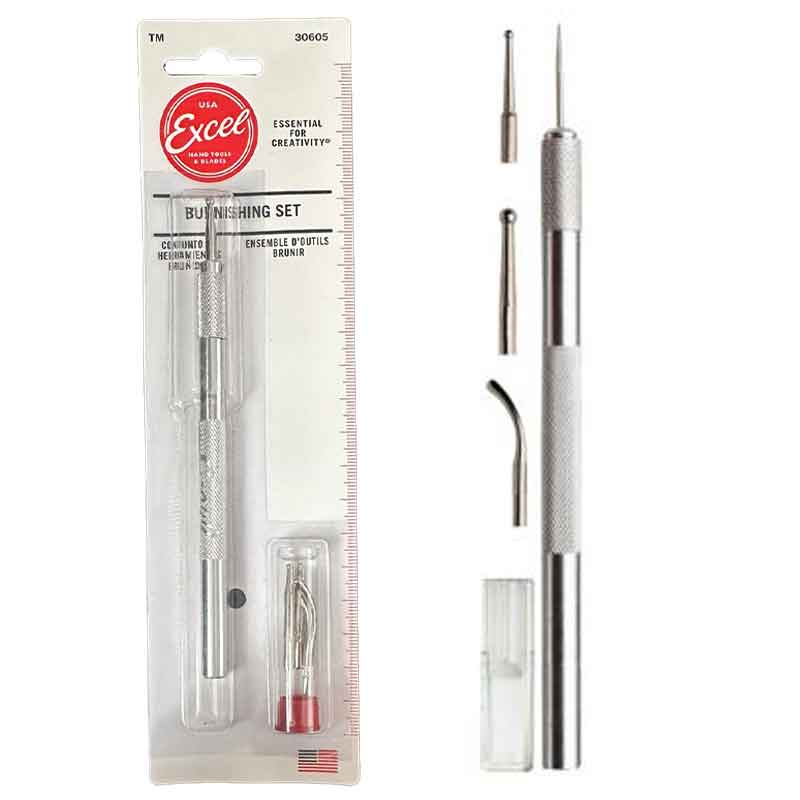 Burnishing Set with 4 Interchangeable Tips 30605 Excel Burnishing Set with 4 Interchangeable Tips 30605 Excel
