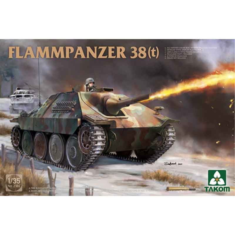 1/35 German WWII Flammpanzer 38(t) 02180 Takom 1/35 German WWII Flammpanzer 38(t) 02180 Takom