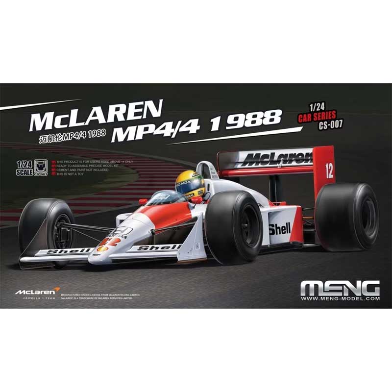 1/24 Mclaren MP4/4 1988 CS-007 Meng Model 1/24 Mclaren MP4/4 1988 CS-007 Meng Model