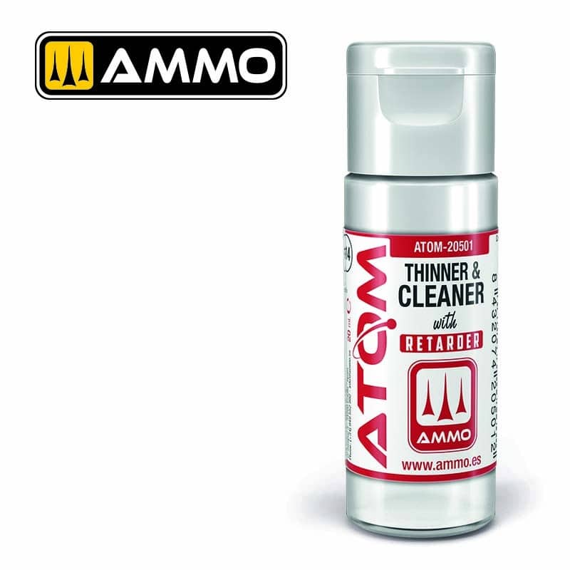 ATOM Thinner and Cleaner with Retarder 20mL ATOM-20501 Ammo ATOM Thinner and Cleaner with Retarder 20mL ATOM-20501 Ammo