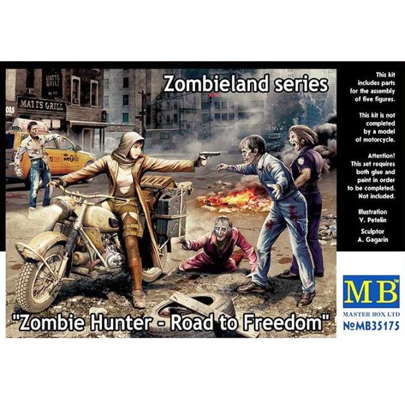 Master Box Zombie Hunter - Road to Freedom Zombieland series (1/35) MB-35175 Master Box Zombie Hunter - Road to Freedom Zombieland series (1/35) MB-35175