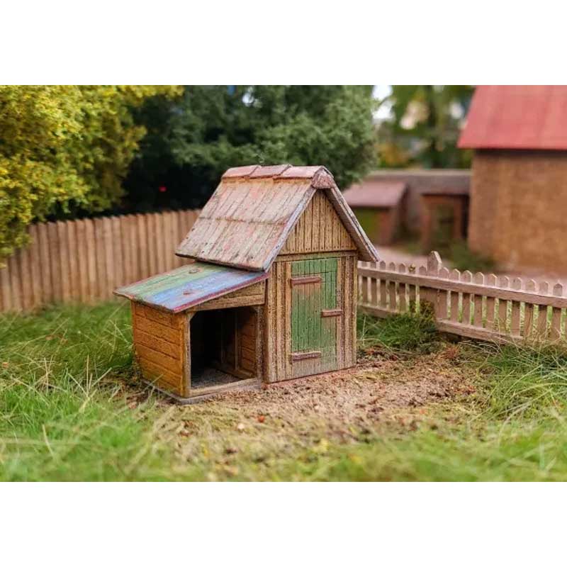 Garden House With Shed (H0) Model Scene 98533 Garden House With Shed (H0) Model Scene 98533