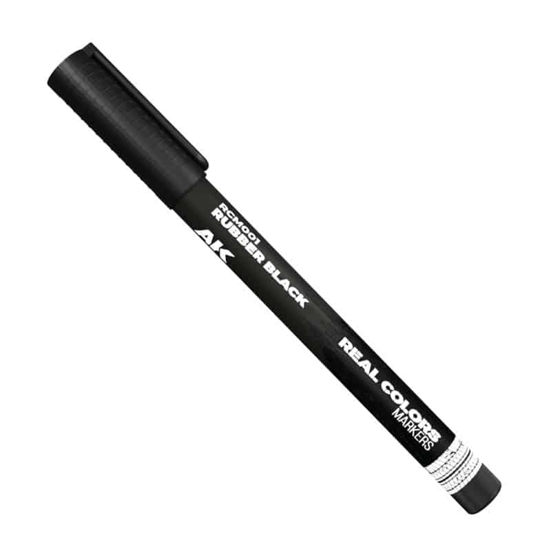 AK Interactive Real Colors Markers - Rubber Black RCM001