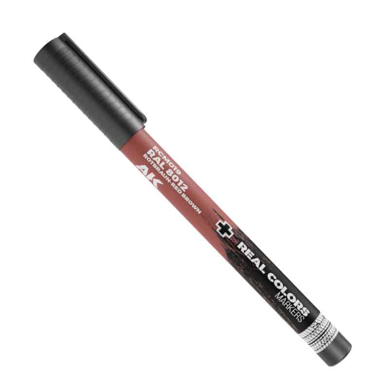 AK Interactive Real Colors Markers - RAL 8012 Rotbraun-Red Brown RCM019