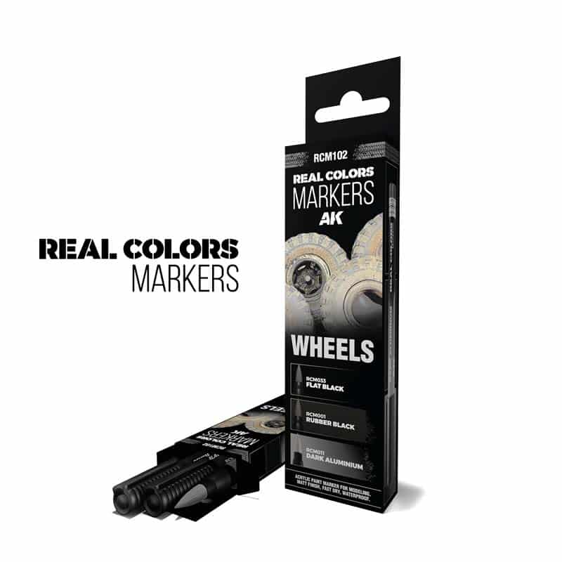 AK Interactive Real Colors Markers - Wheels - Set 3 RCM102 AK Interactive Real Colors Markers - Wheels - Set 3 RCM102