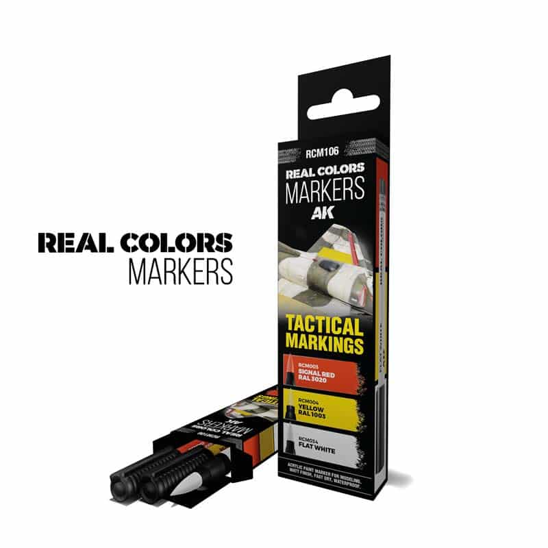 AK Interactive Real Colors Markers - Tactical Markings - Set 3 RCM106 AK Interactive Real Colors Markers - Tactical Markings - Set 3 RCM106