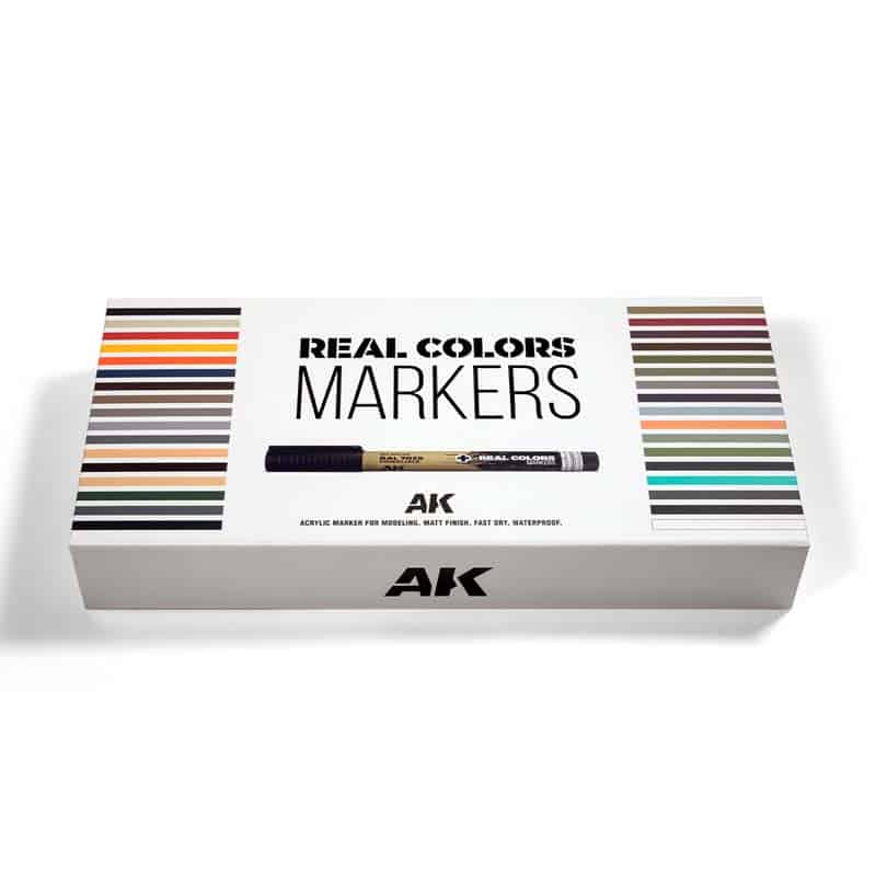 AK Interactive Real Colors Markers Special Box (34pcs) RCM150 AK Interactive Real Colors Markers Special Box (34pcs) RCM150