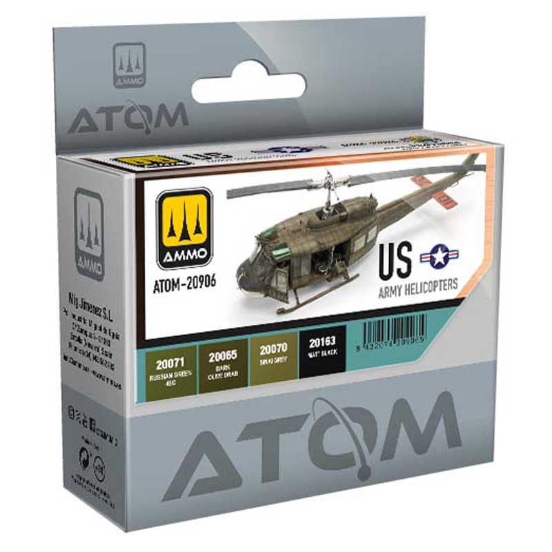 ATOM US Army Helicopters Set Ammo ATOM-20906 ATOM US Army Helicopters Set Ammo ATOM-20906