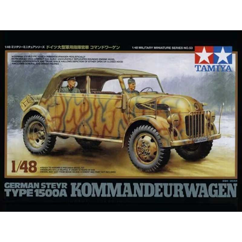 Tamiya German Steyr 1500 Kommandeurwagen (1/48) 32553 Tamiya German Steyr 1500 Kommandeurwagen (1/48) 32553