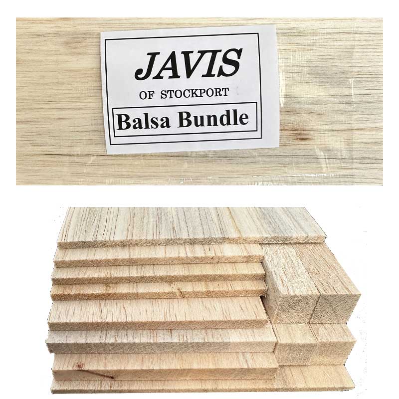 Javis Balsa Wood Bundle Pack (Assorted Sizes) BWBBL