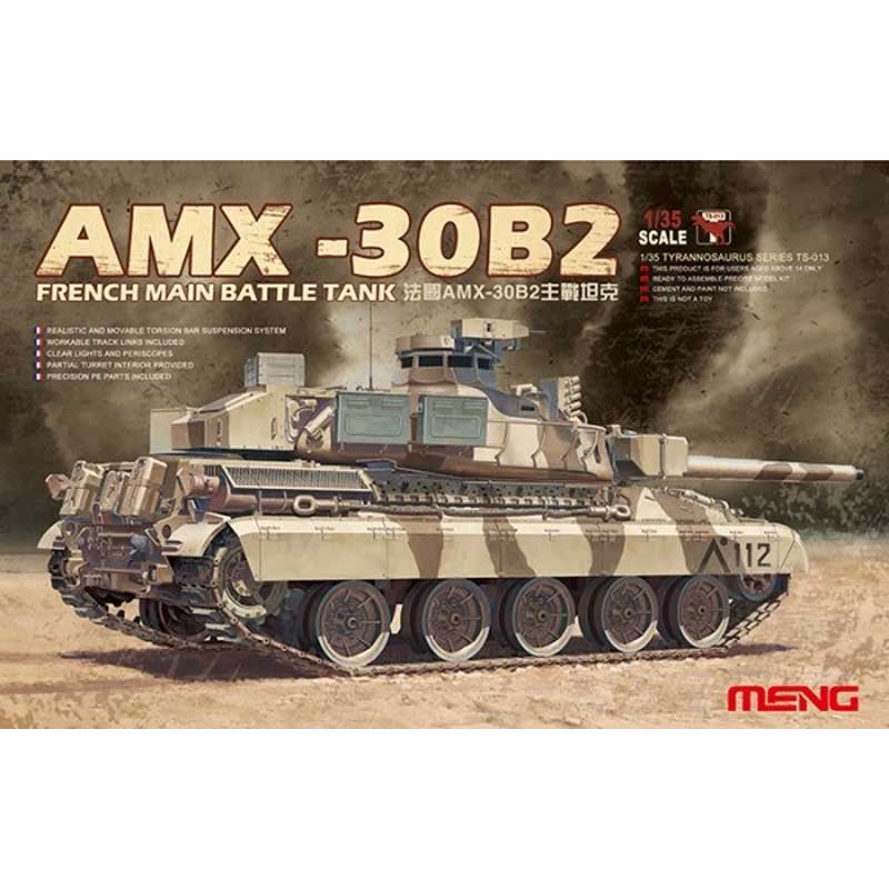 1/35 French Main Battle Tank AMX-30B2 Meng Model TS-013 1/35 French Main Battle Tank AMX-30B2 Meng Model TS-013