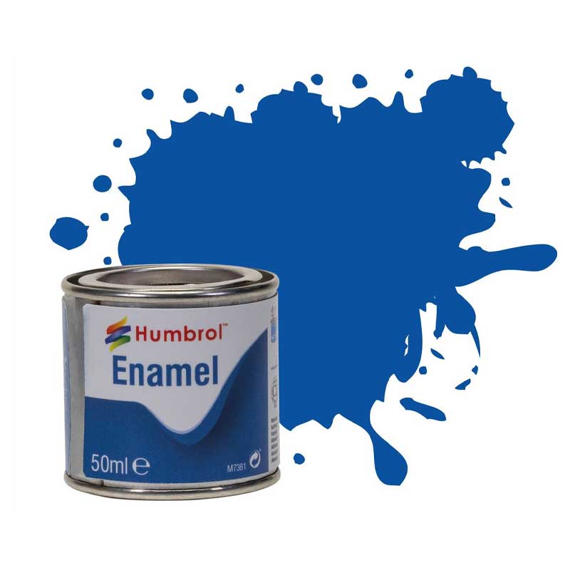 Humbrol Enamel No.14 French Blue - Gloss (Tinlet No.2) (50ml) AQ0014 Humbrol Enamel No.14 French Blue - Gloss (Tinlet No.2) (50ml) AQ0014
